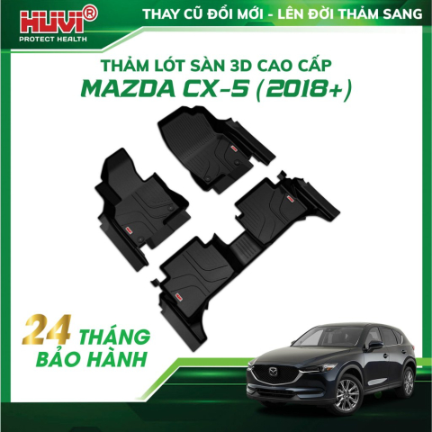 Thảm lót sàn ô tô Mazda CX-5 2018-2023- 2024 tràn viền bậc cửa