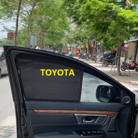 [ Hãng TOYOTA ] Rèm che nắng cách nhiệt cho ô tô tự động hít cửa bằng nam châm ( Loại 1 Công ty Shiba Việt Nam )