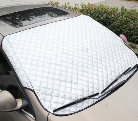 Tấm che nắng bên ngoài kính lái ô tô, xe hơi 3 lớp tráng bạc có phản quang