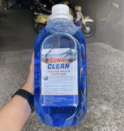 Nước Rửa Kính Ô Tô Chuyên Dụng Sunny Clean ( Can 2 Lít Chính Hãng)